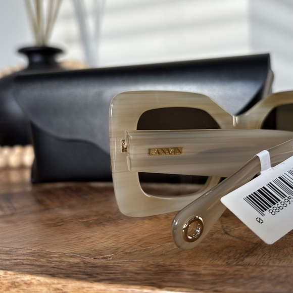 NWT⚠️ Authentic LANVIN 50mm Gradient Square Designer Sunglasses🤎🕶️🌅 - Picture 10 of 17